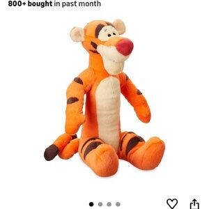 Orange and Cream Plush Tiger Toy